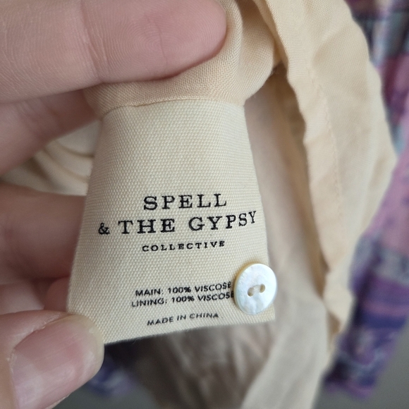 Spell Portobello Road Strappy Mini Dress in Lavender size M - Picture 7 of 8